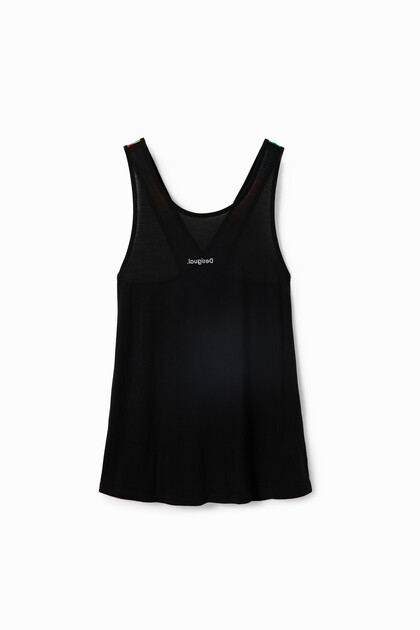 Sport floral vest top