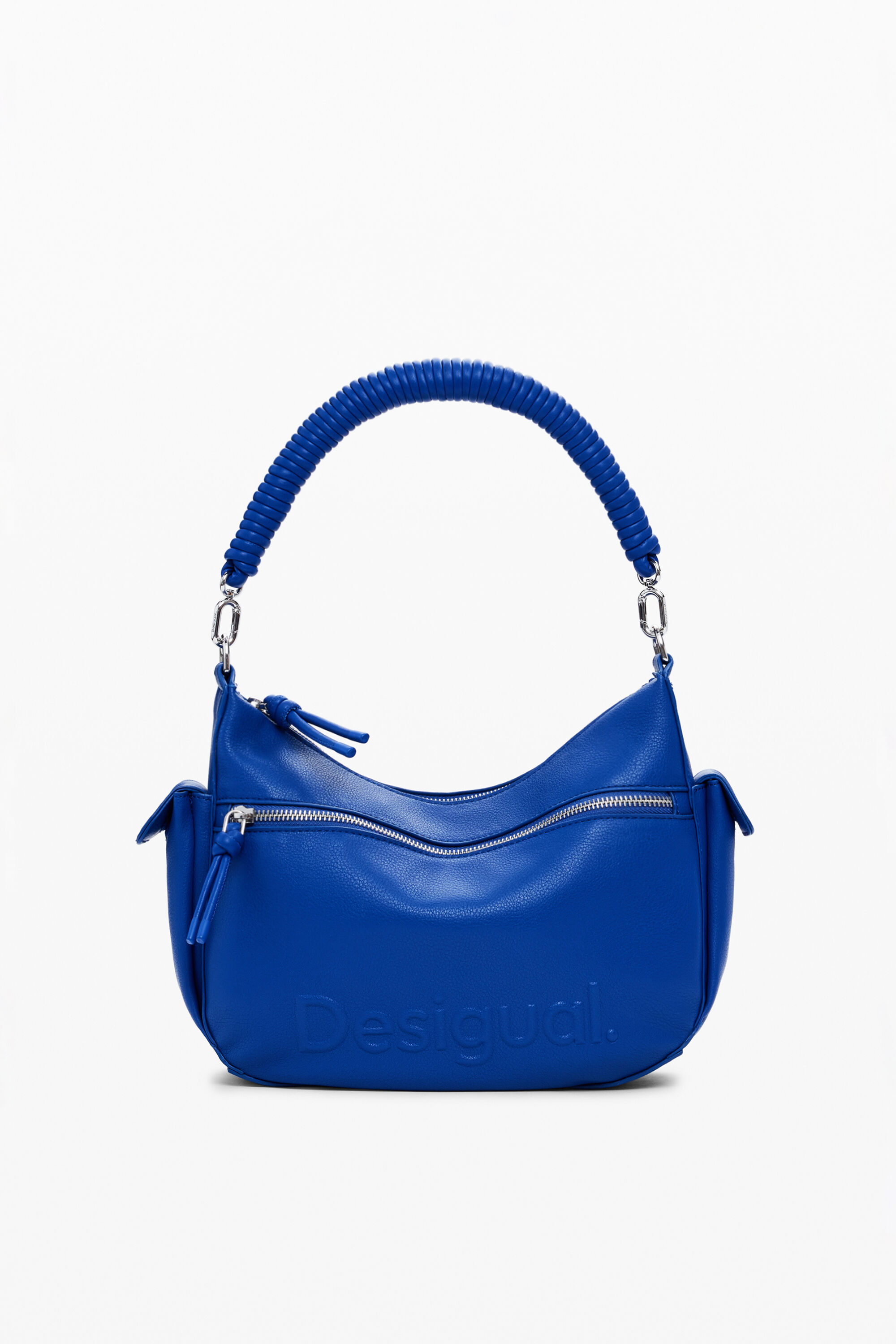Desigual Medium Logo Bag In Blue