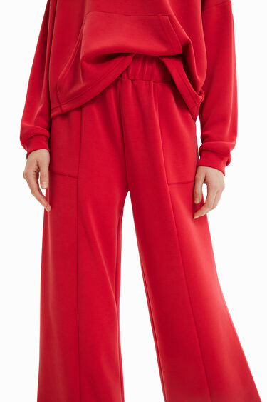 Soft-touch wide-leg trousers | Desigual