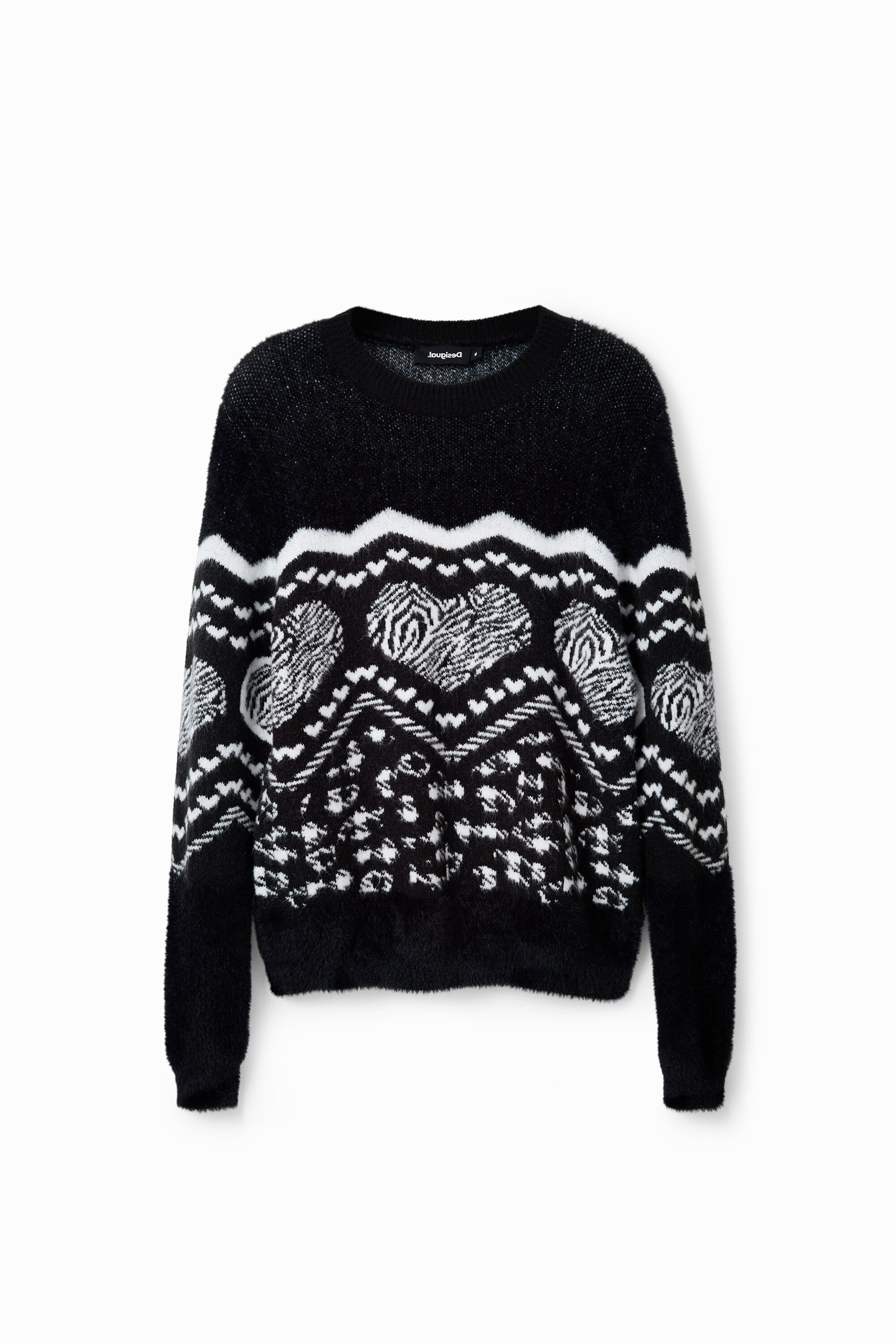 Heart border pullover