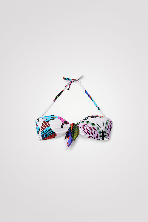 Geknoopte bikinitop met vlinders | Desigual