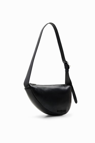 M oval leather bag | Desigual