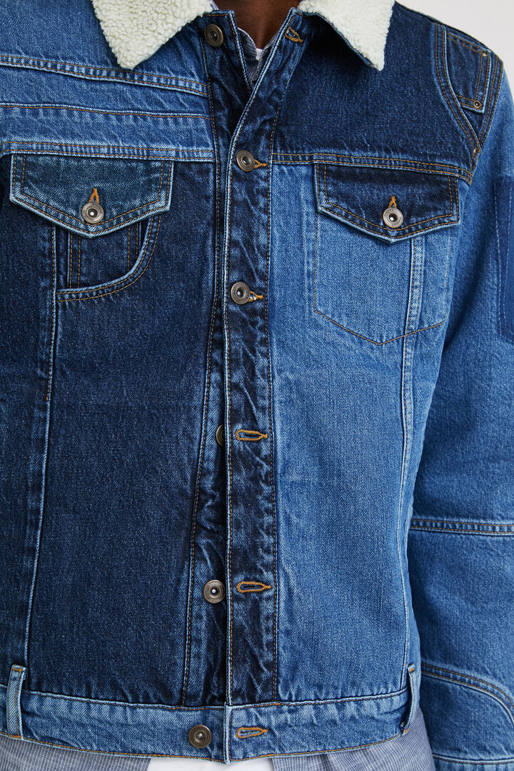 Cazadora vaquera patch borreguito | Desigual