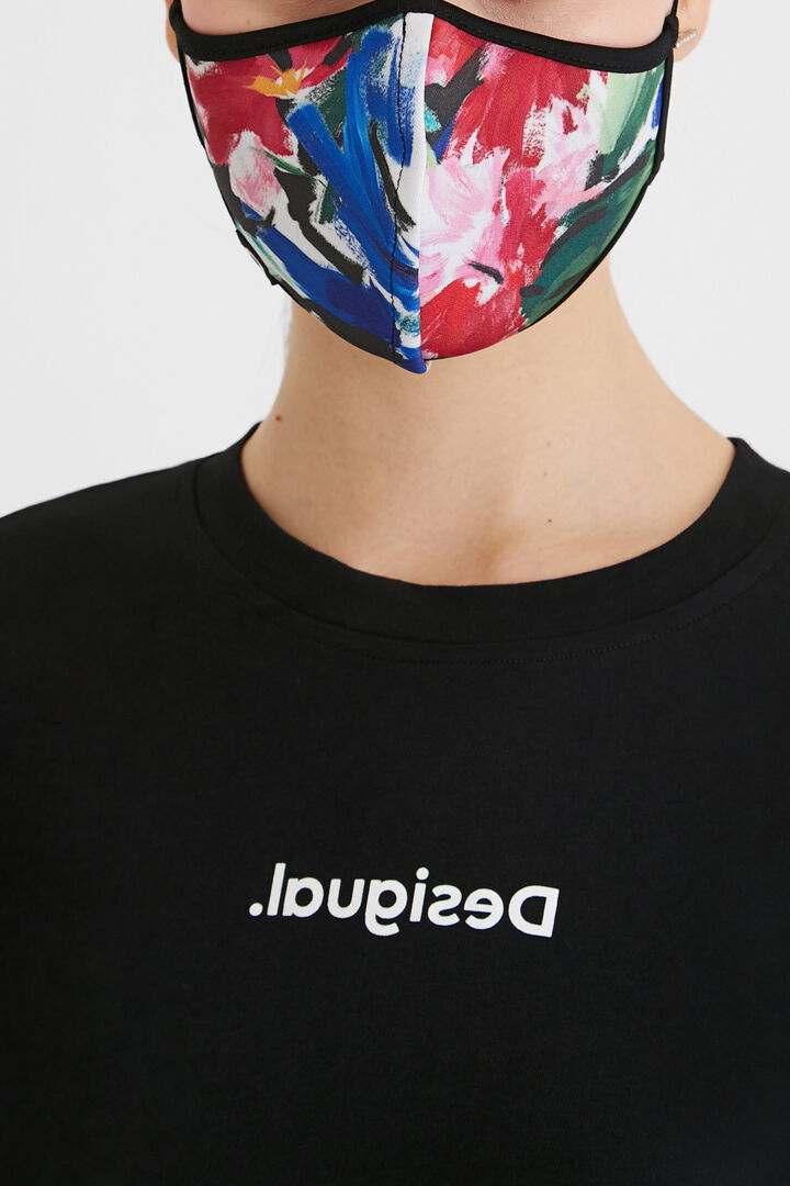 Masque réversible arty + housse | Desigual