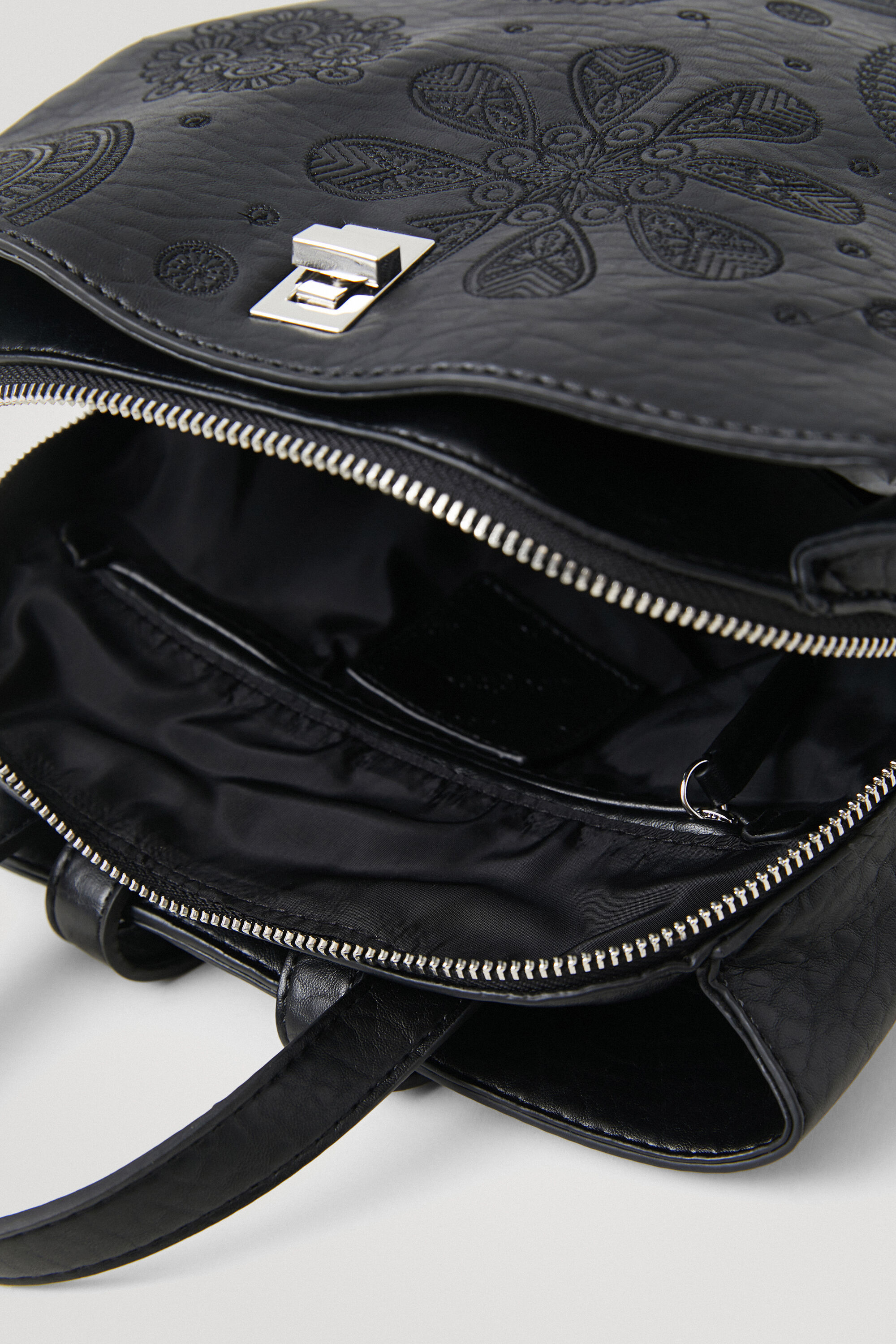desigual black backpack