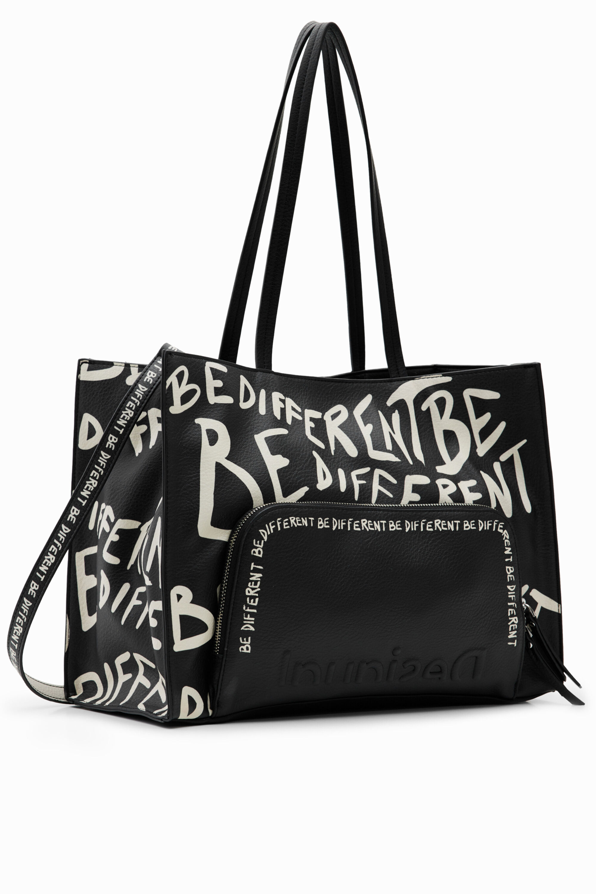 Sac cabas desigual noir shop