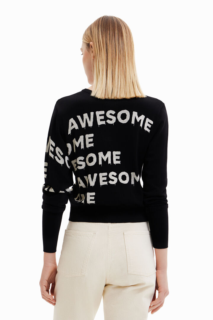 "Life is awesome" pullover | Desigual