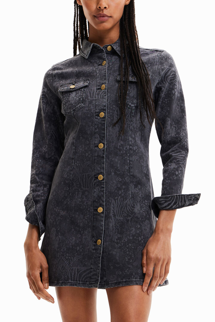 Vestido vaquero corto animales | Desigual