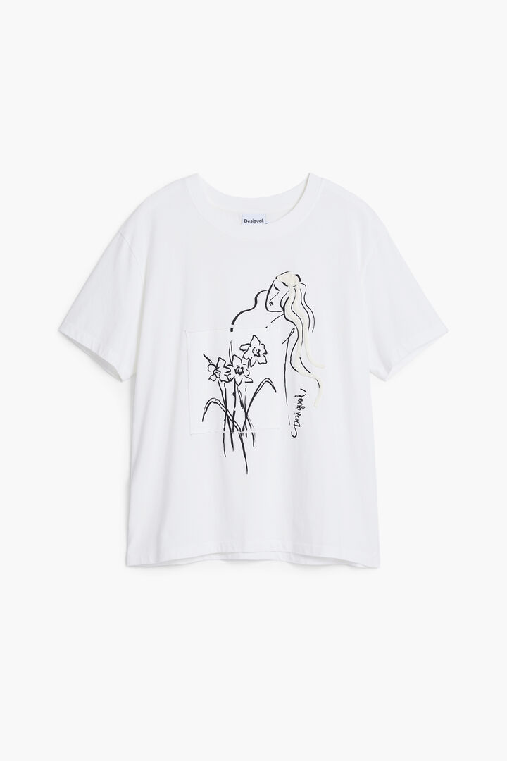 Floral T-shirt feminine silhouette | Desigual