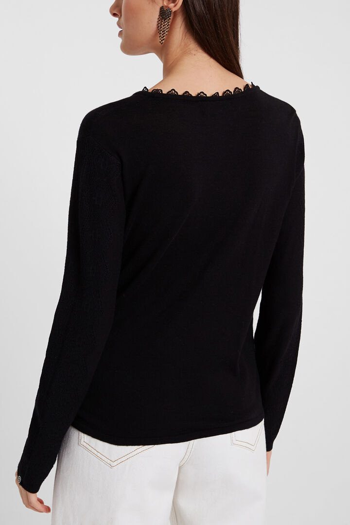 Fine crossed jumper butterflies | Desigual