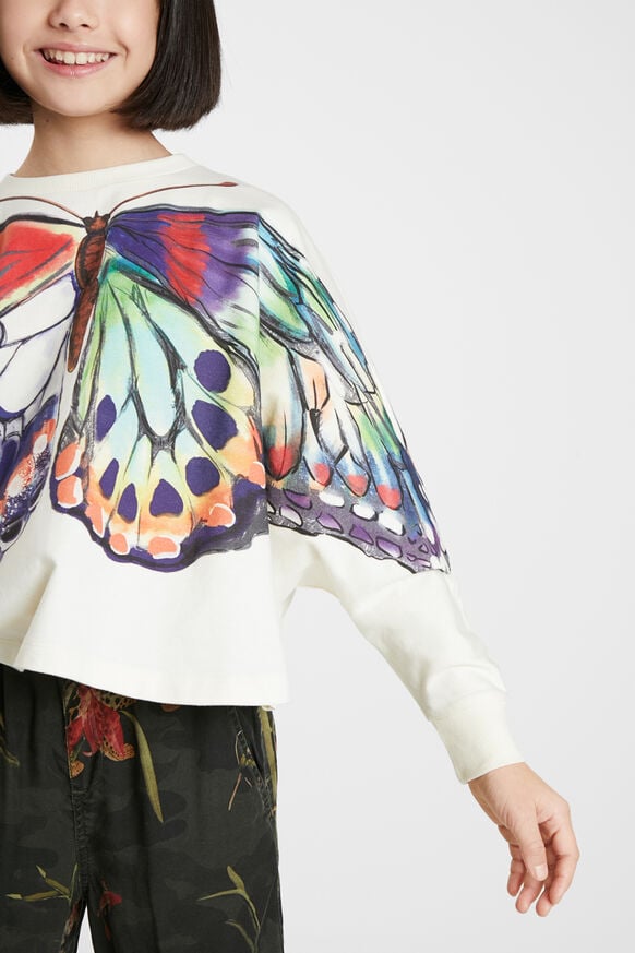 Oversized sweatshirt met vlinder | Desigual