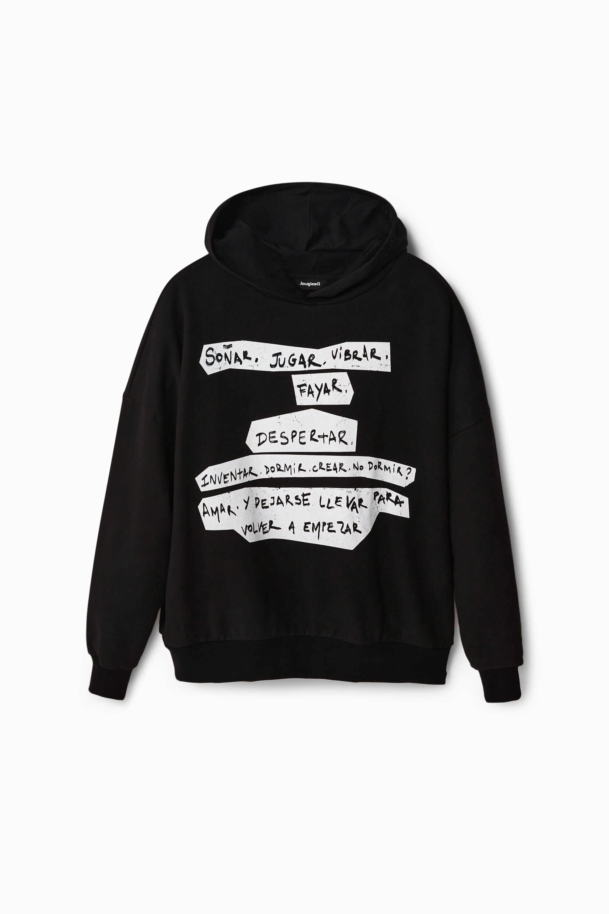 Sweat-shirt oversize texte Manifeste