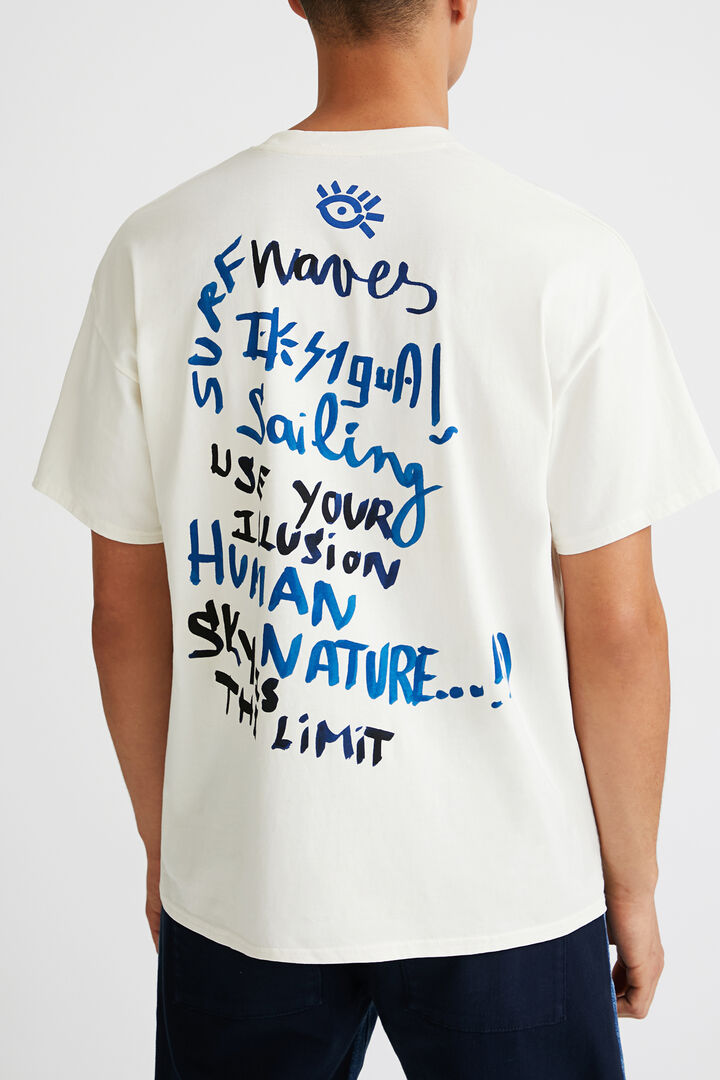 Short-sleeve patch T-shirt | Desigual
