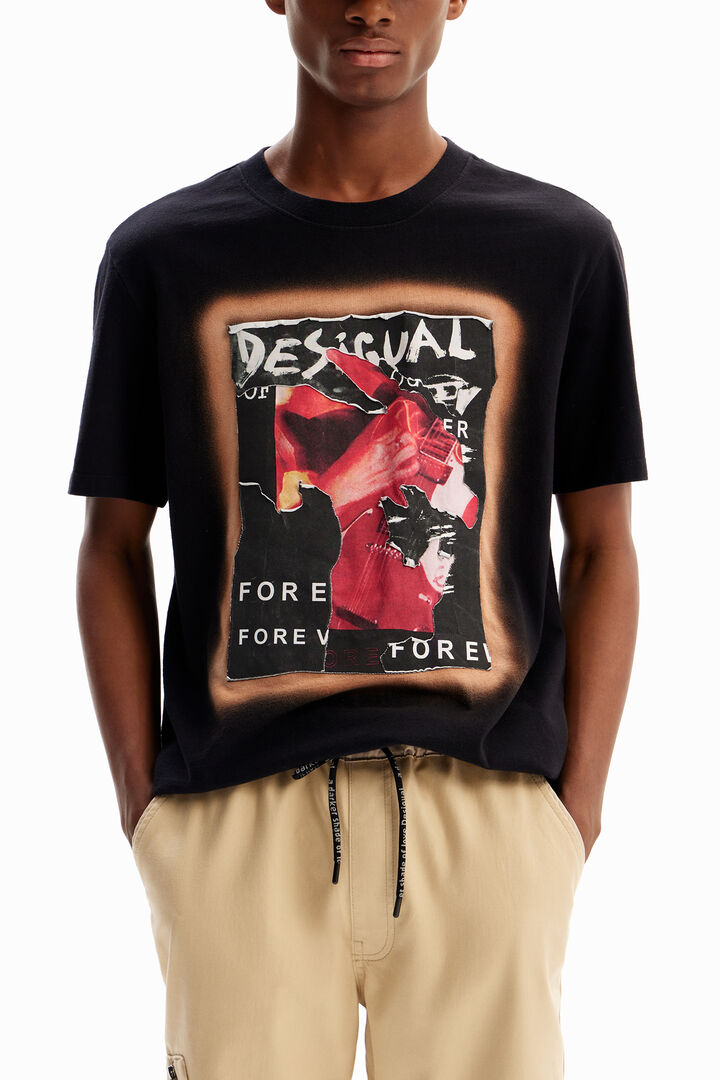 Camiseta parche collage | Desigual