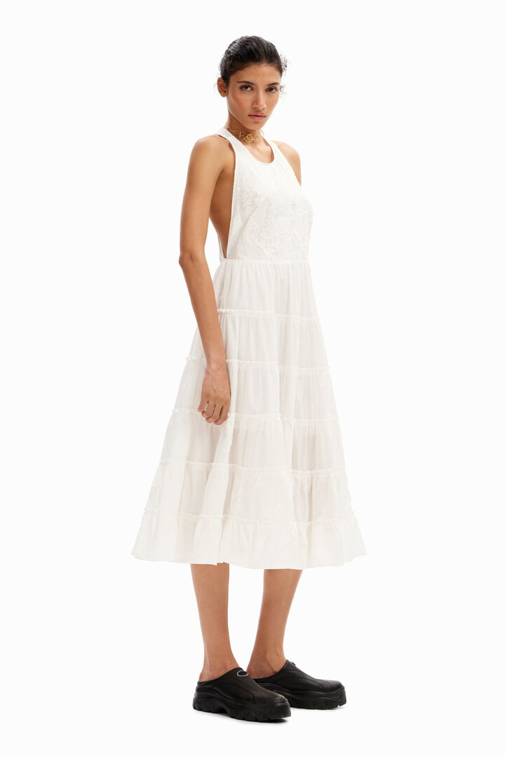 M. Christian Lacroix plunging midi dress | Desigual