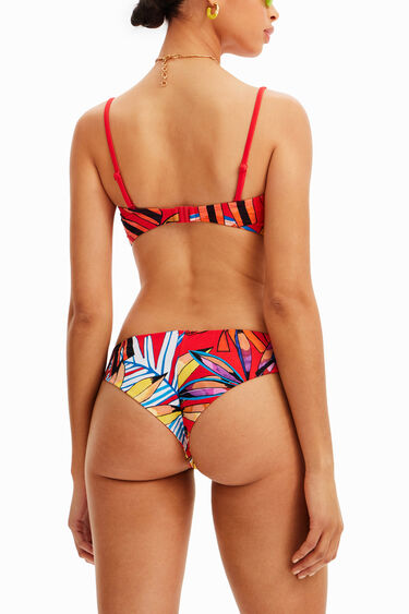 Tropical bandeau bikini top | Desigual