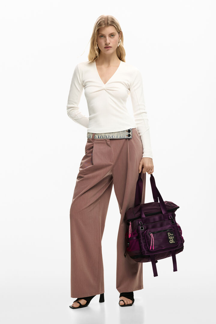 MOCHILA VOYAGER MULTIPOSICI&Oacute;N GRANDE | Desigual