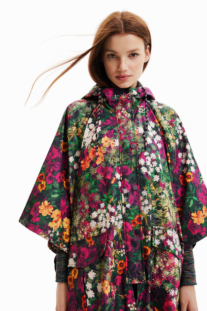 Mini floral raincoat