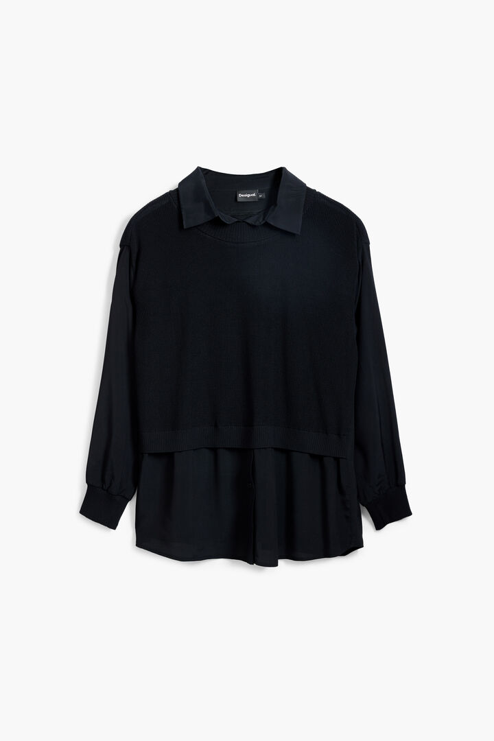 Camisa efecto chaleco | Desigual
