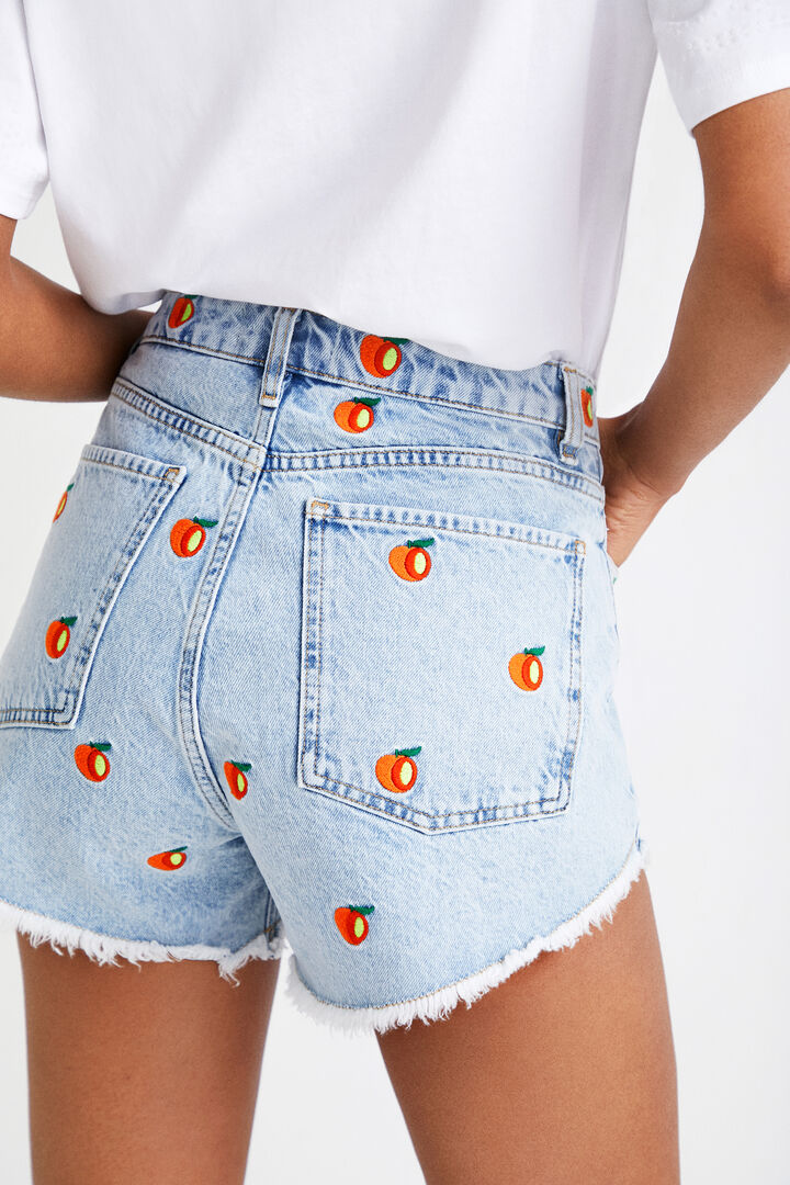 Denim fruit shorts | Desigual