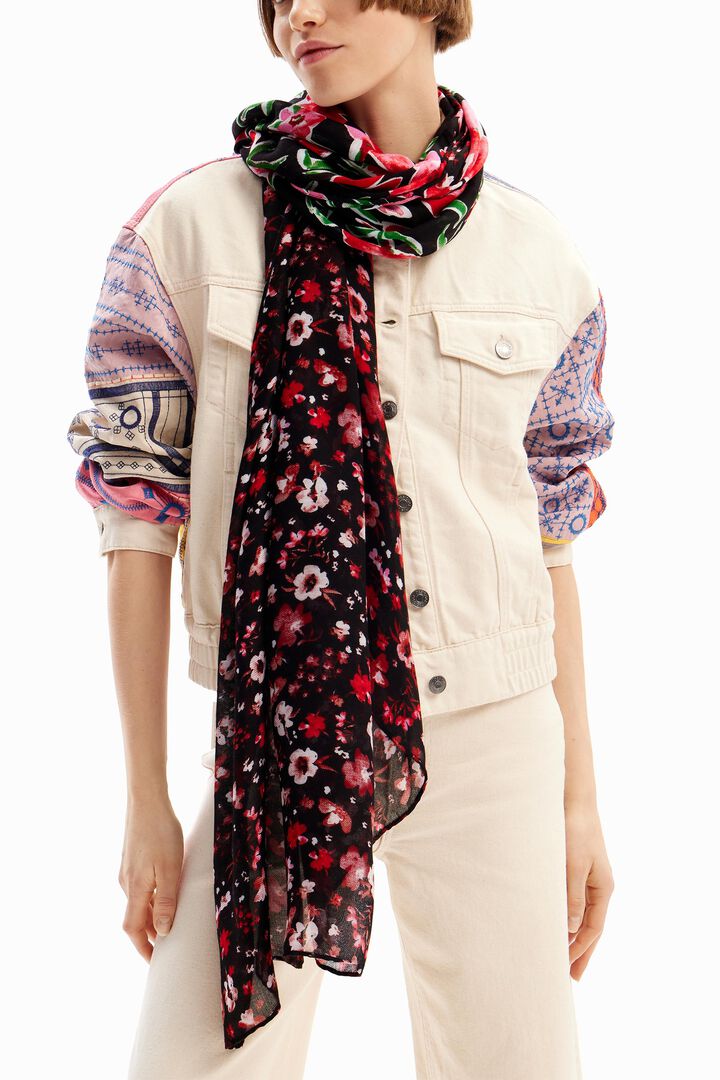 花柄 長方形ストール | Desigual