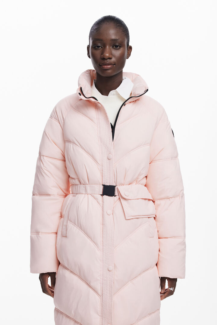 Pink padded coat | Desigual