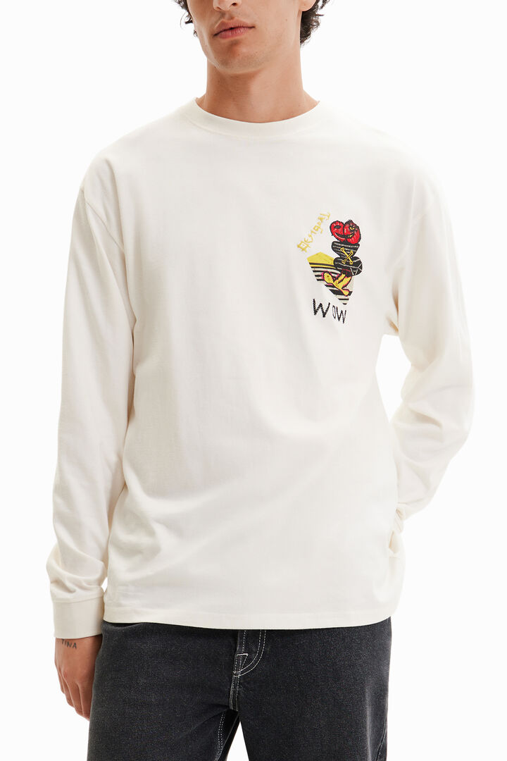 Long-sleeve illustration T-shirt | Desigual