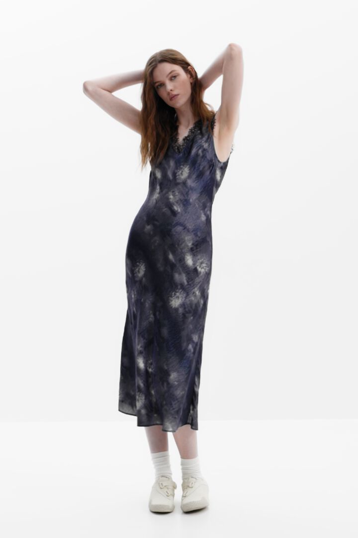 Collina Strada satin floral dress | Desigual