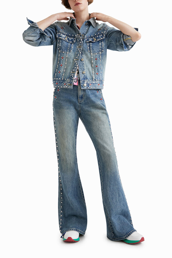 Veste en jean à clous Johnson Hartig | Desigual