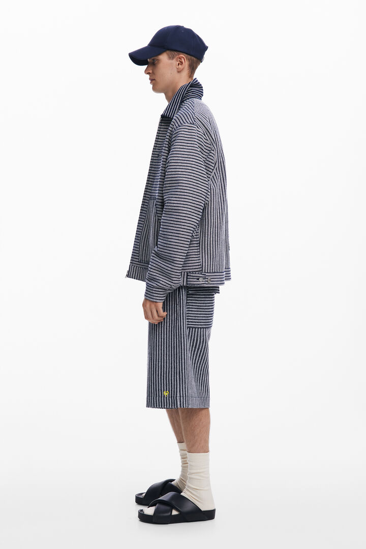 Baggy striped Bermuda shorts | Desigual