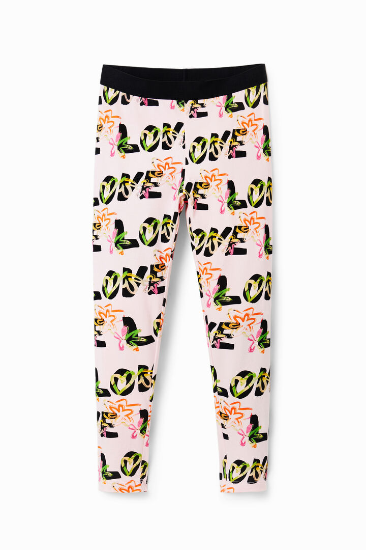 Love flower leggings