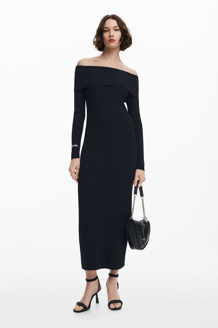 Vestido escote bardot | Desigual