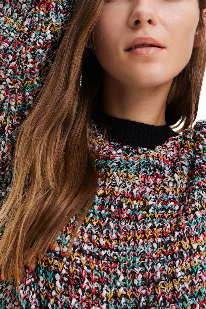Tricot jumper with mottled colours | Desigual