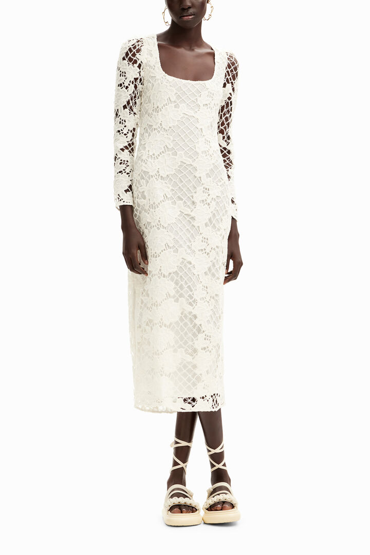 Lace midi dress | Desigual