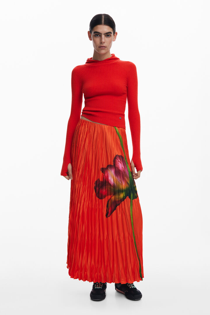 Jupe à texture florale | Desigual