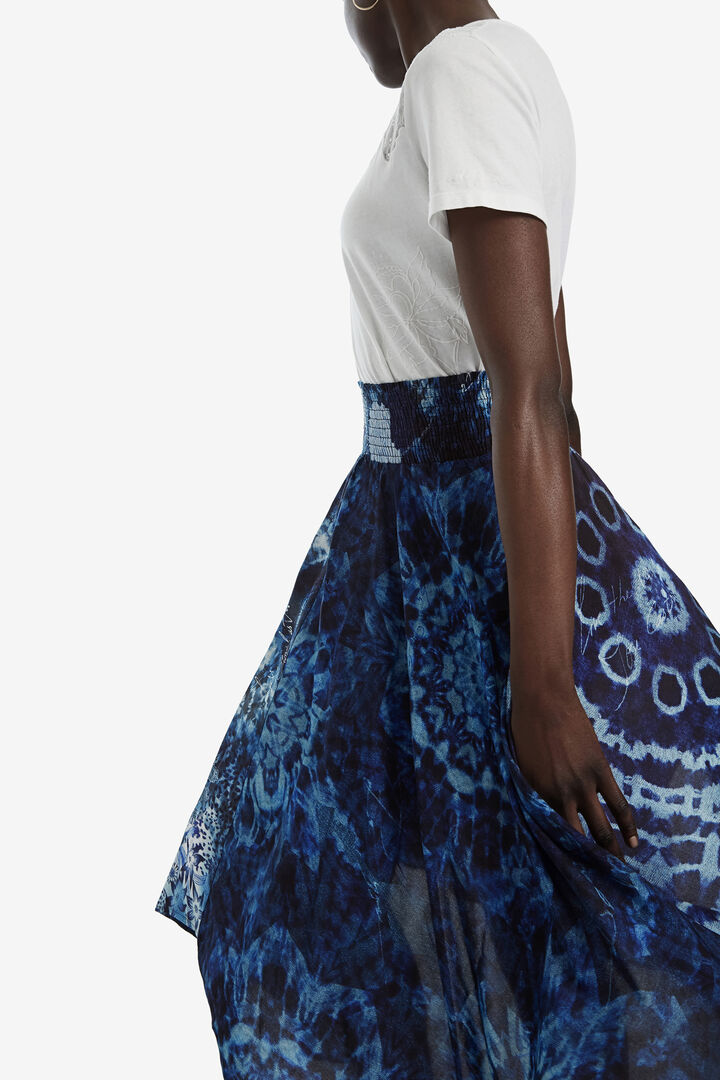Asymmetric hanky-hem skirt | Desigual