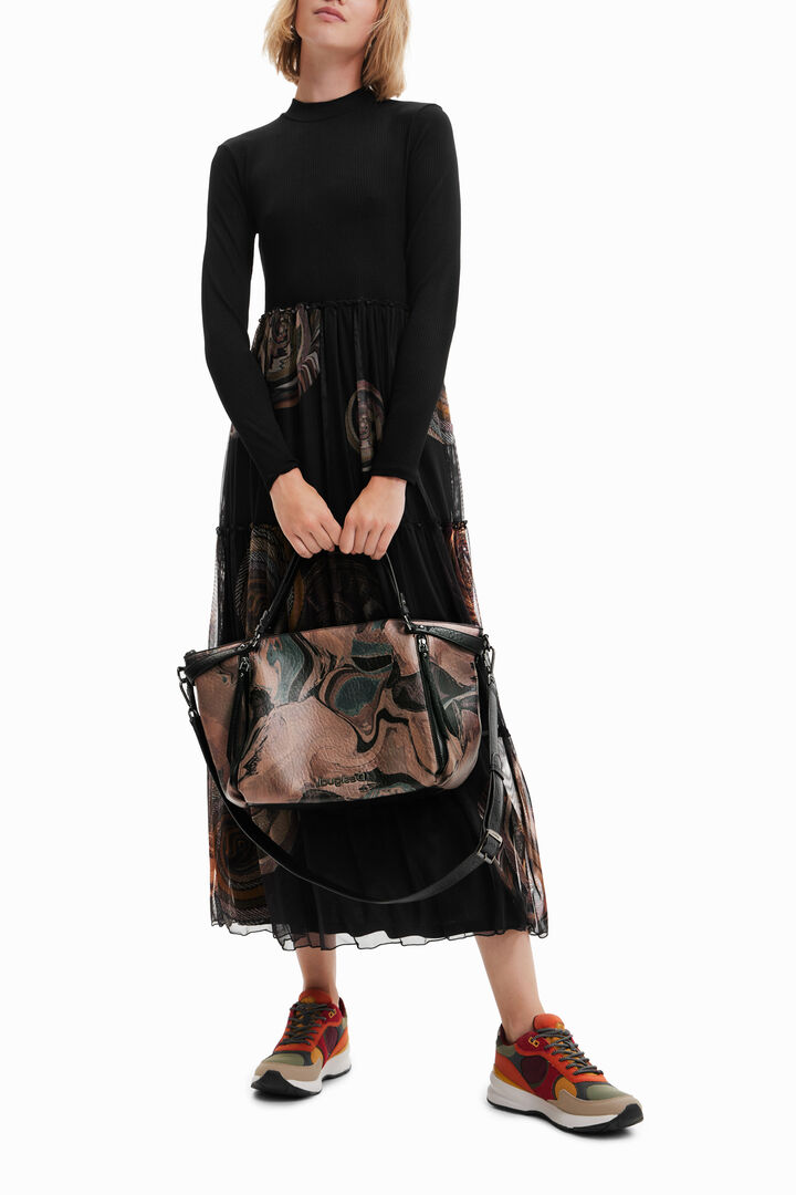 Bolso grande camuflaje | Desigual