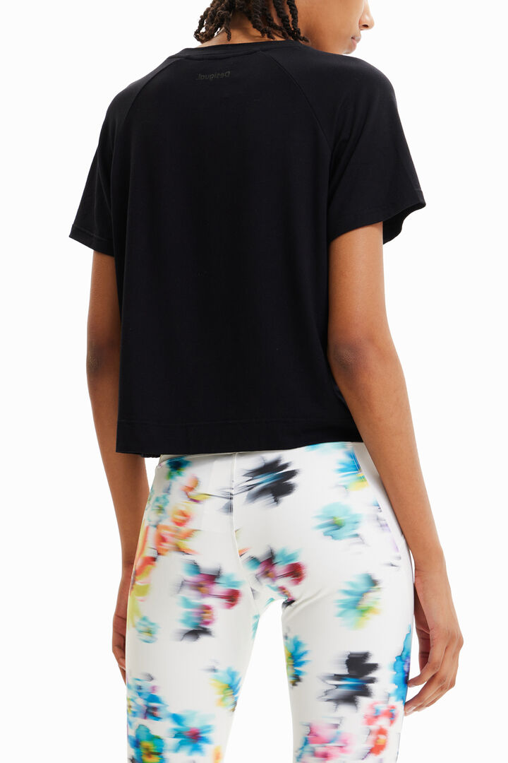 Samarreta curta sport reixeta | Desigual
