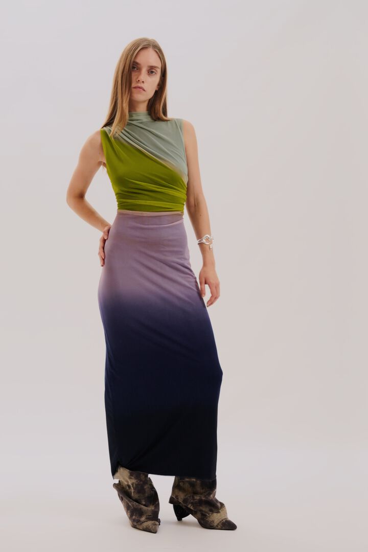 Robe midi en tulle dégradé | Desigual