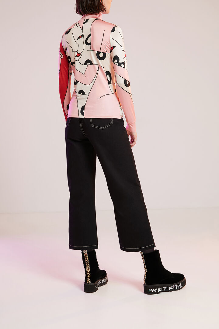 Slim high neck T-shirt | Desigual