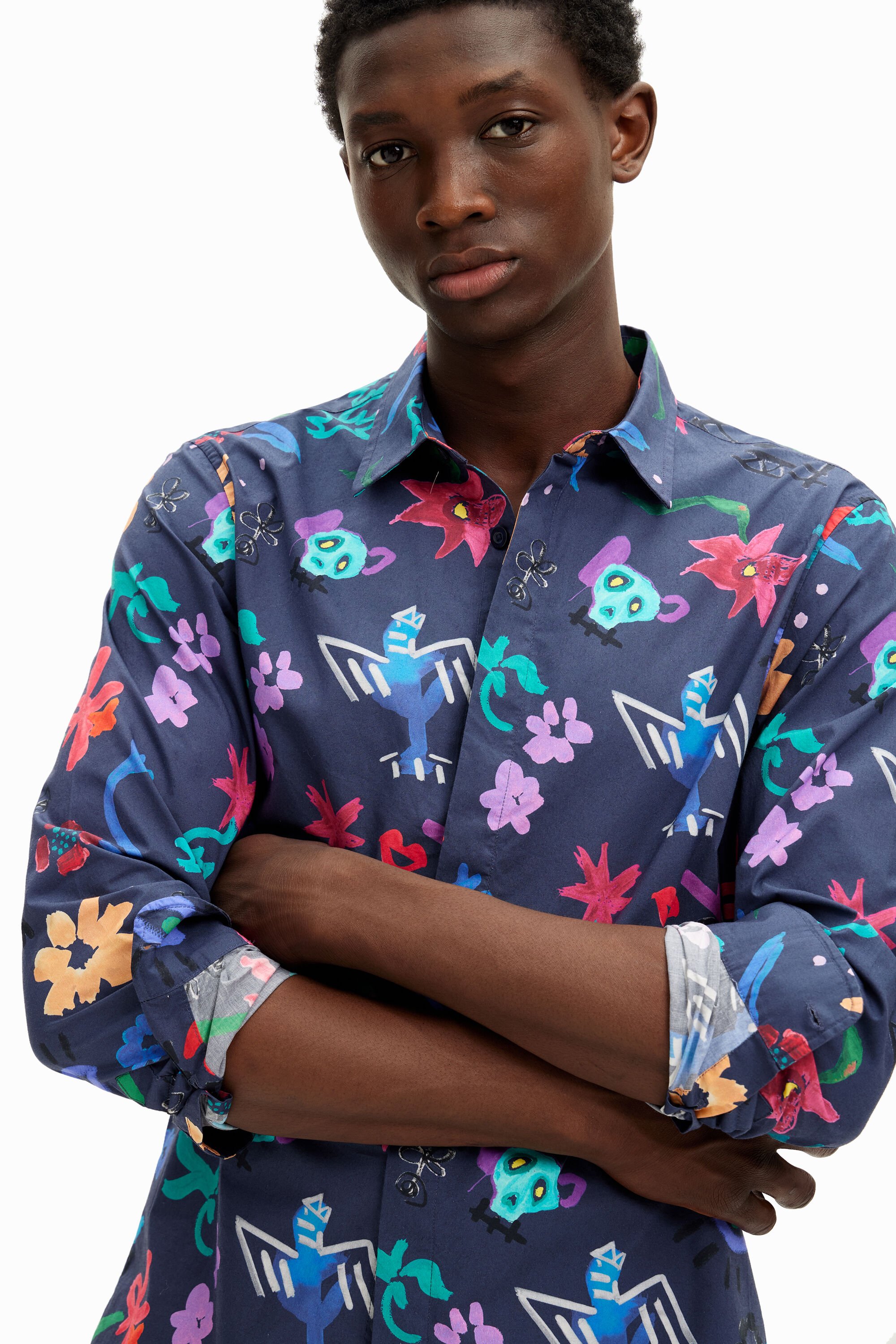 Camisa estampado floral de hombre I Desigual