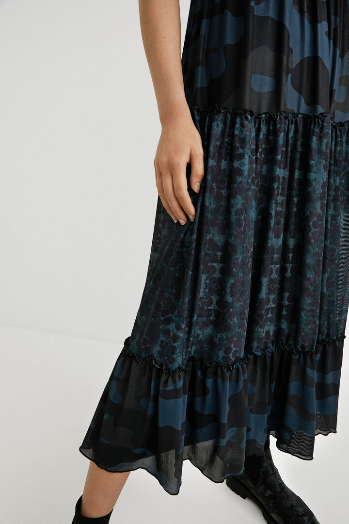 Robe midi volants | Desigual