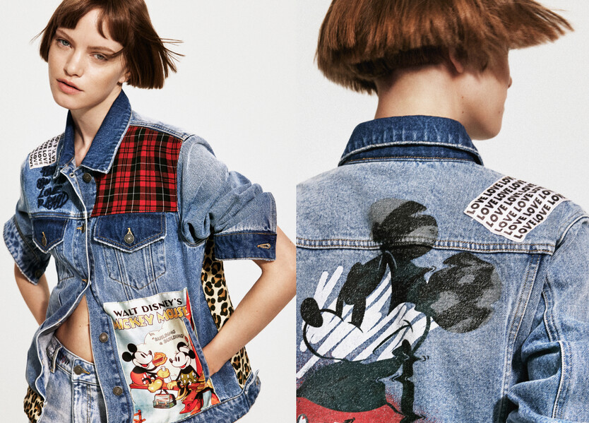 Mickey Mouse denim trucker jacket