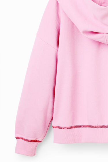 Sweatshirt lantejoulas Pantera Cor-de-rosa | Desigual