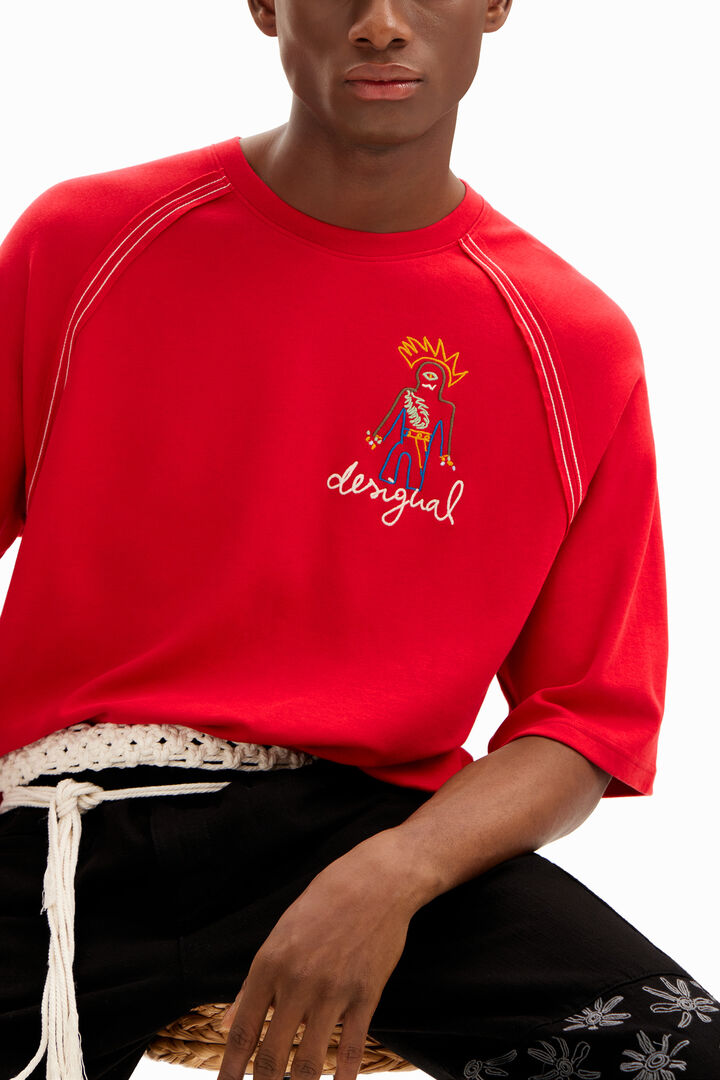 Camiseta lisa ilustración Desigual | Desigual
