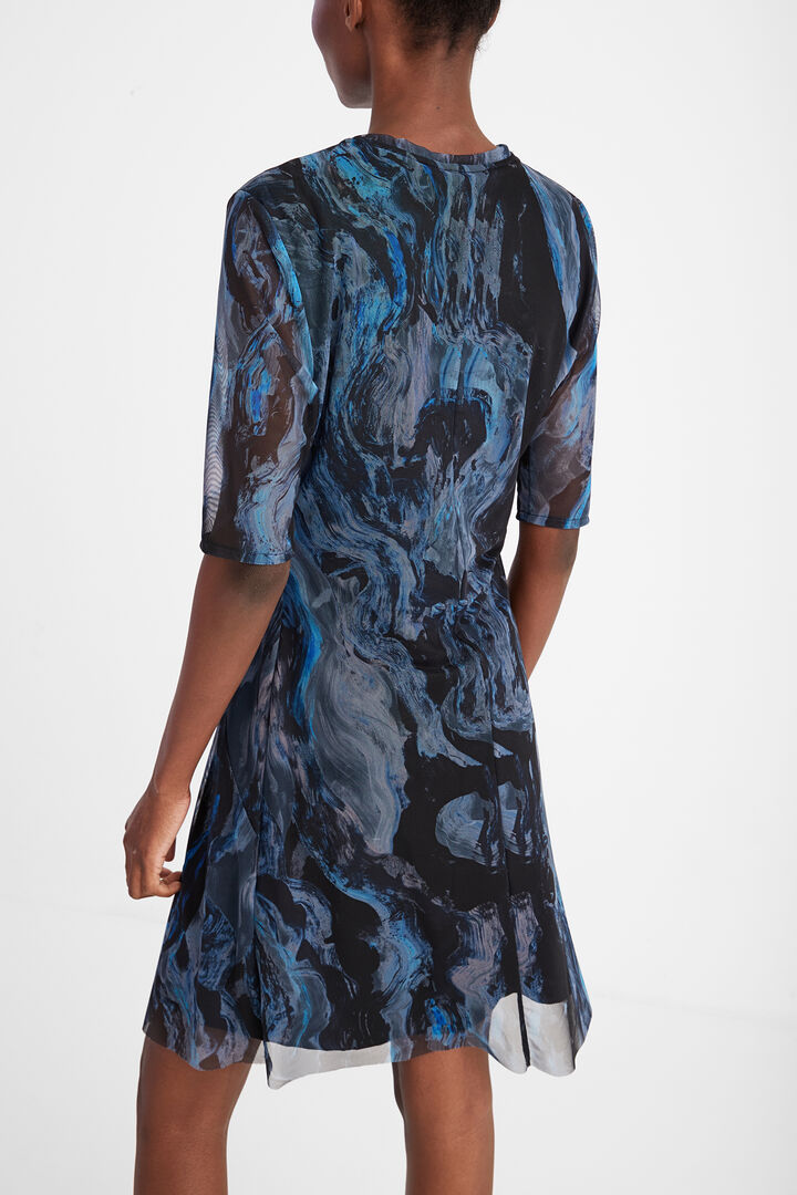 Vestido marmolado efecto 3D | Desigual