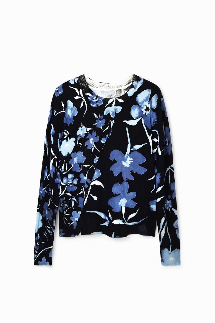 Patchwork floral pullover | Desigual