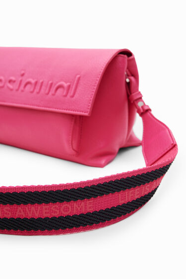 Midsize half-logo crossbody bag | Desigual