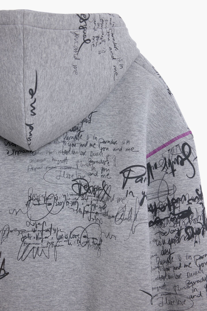 Hoodie with lettering | Desigual