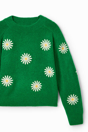 Jersey flores bordadas | Desigual